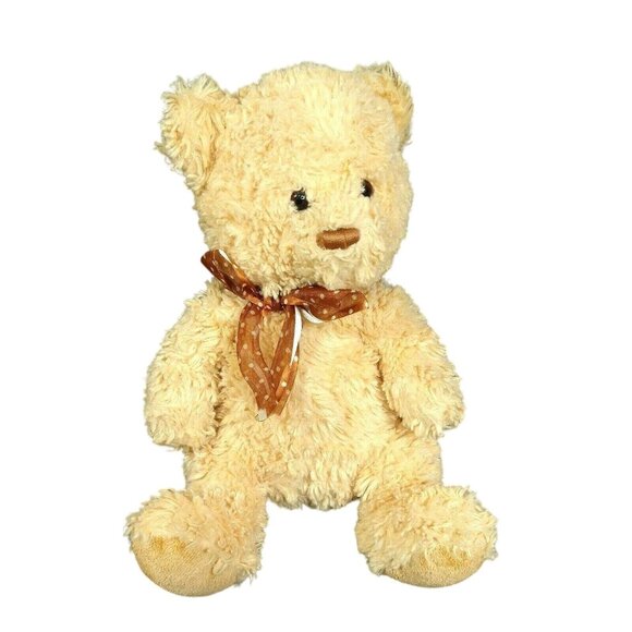 Ty Other - Ty Silk Teddy Bear Plush Stuffed Animal Tay Polka Dot Bow 11 inch 2007